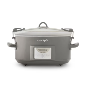 Crock-Pot Programmable 7-Quart Cook and Carry Slow Cooker, Grey